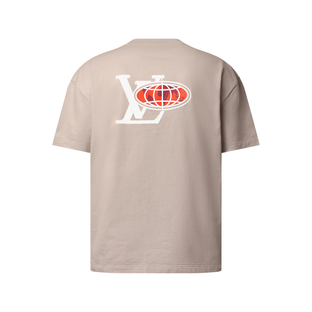 T-shirt graphique ornementé en coton Louis Vuitton
