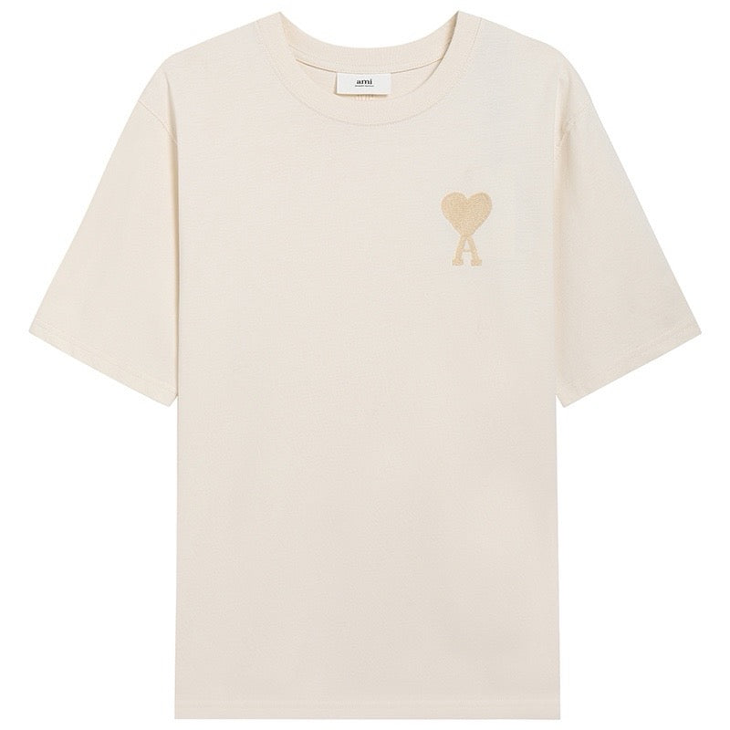 T-shirt beige ami petit logo ami de cœur beige