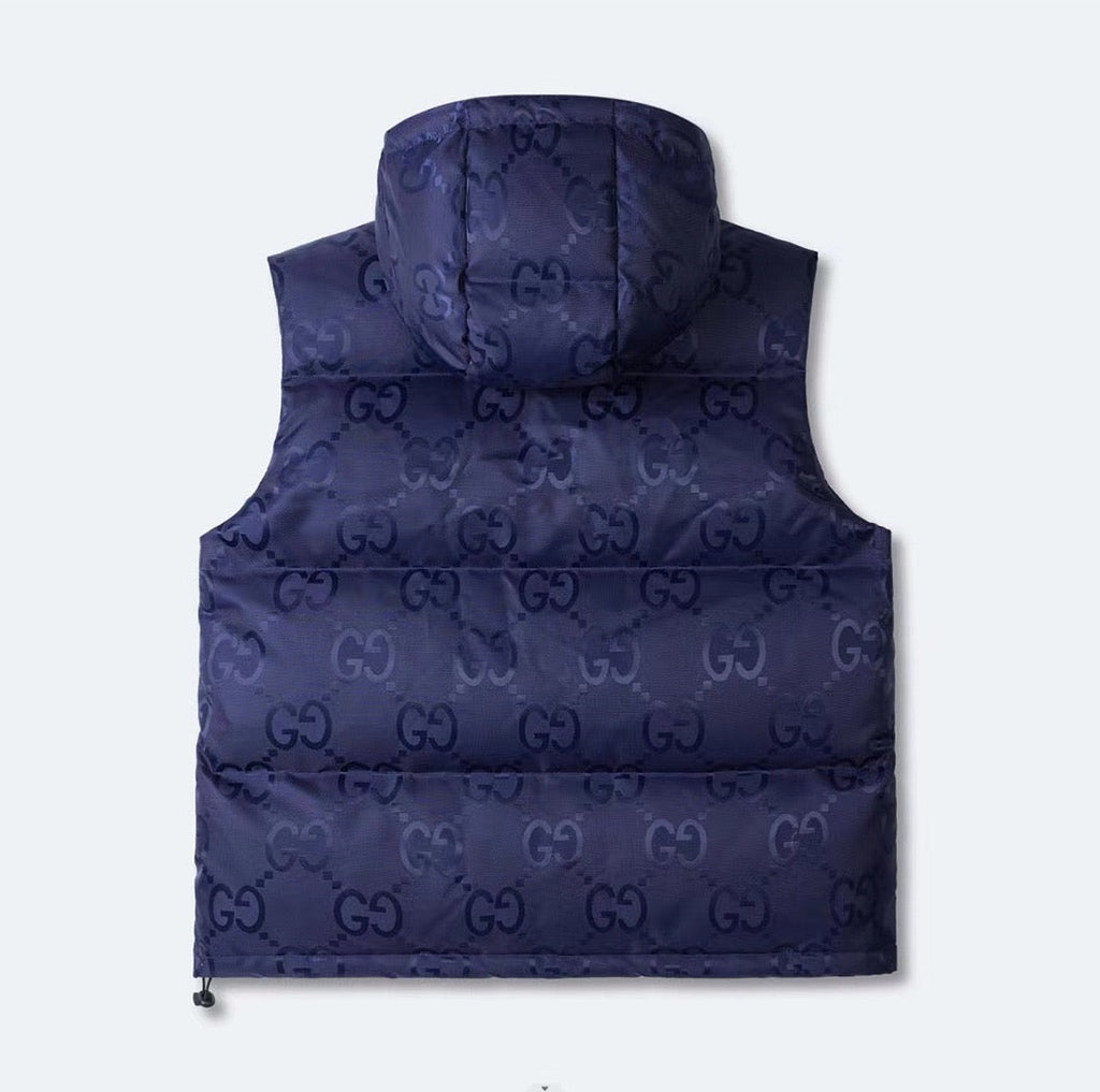 Veste Gucci jumbo sans manche  bleu nuit