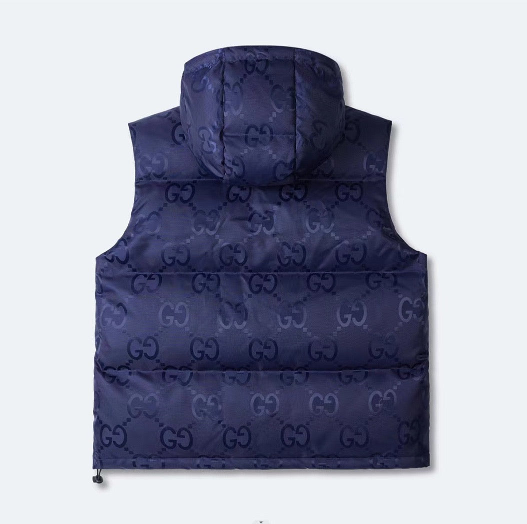 Veste Gucci jumbo sans manche  bleu nuit
