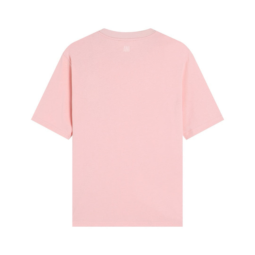 T-shirt Ami rose à logo ami de cœur rose