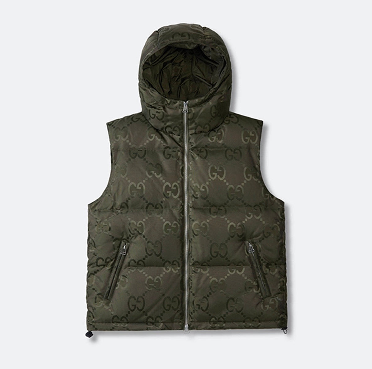 Veste Gucci jumbo sans manche  kaki