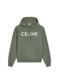 Sweat à capuche Céline kaki