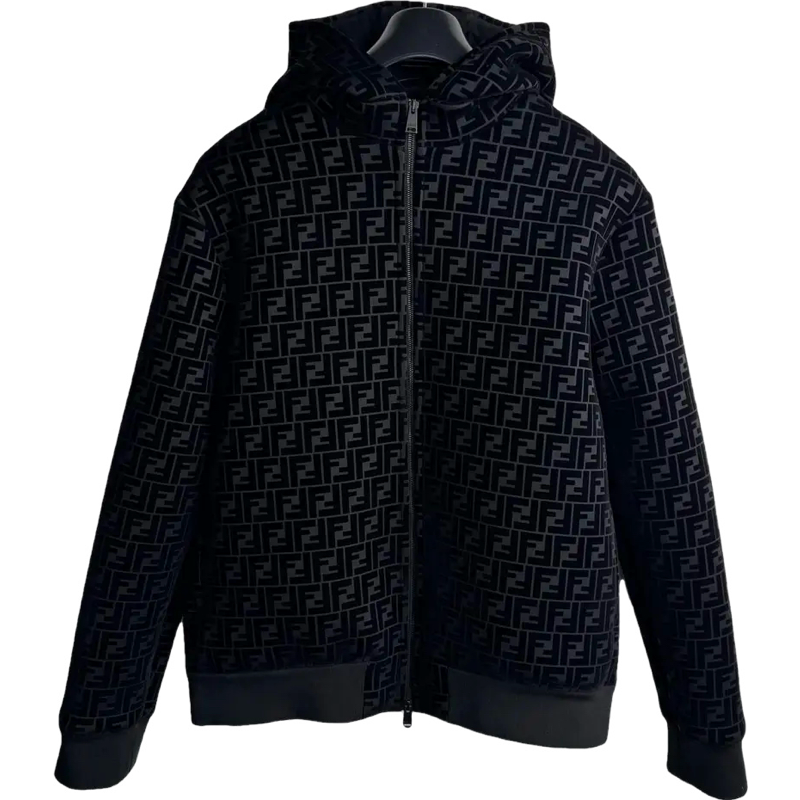 Sweat à capuche Fendi noir