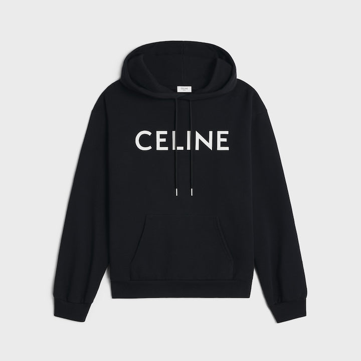 Sweat à capuche Céline noir