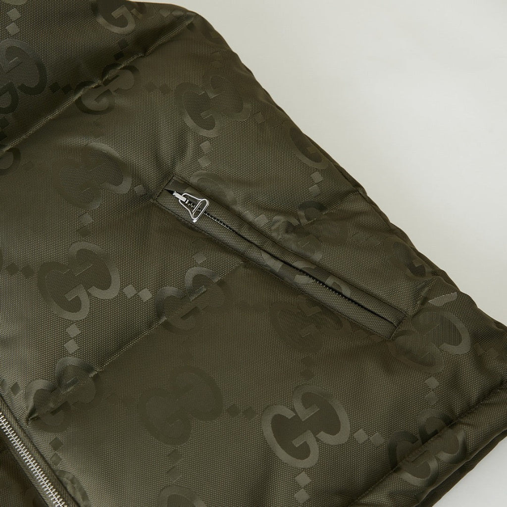 Veste Gucci jumbo sans manche  kaki