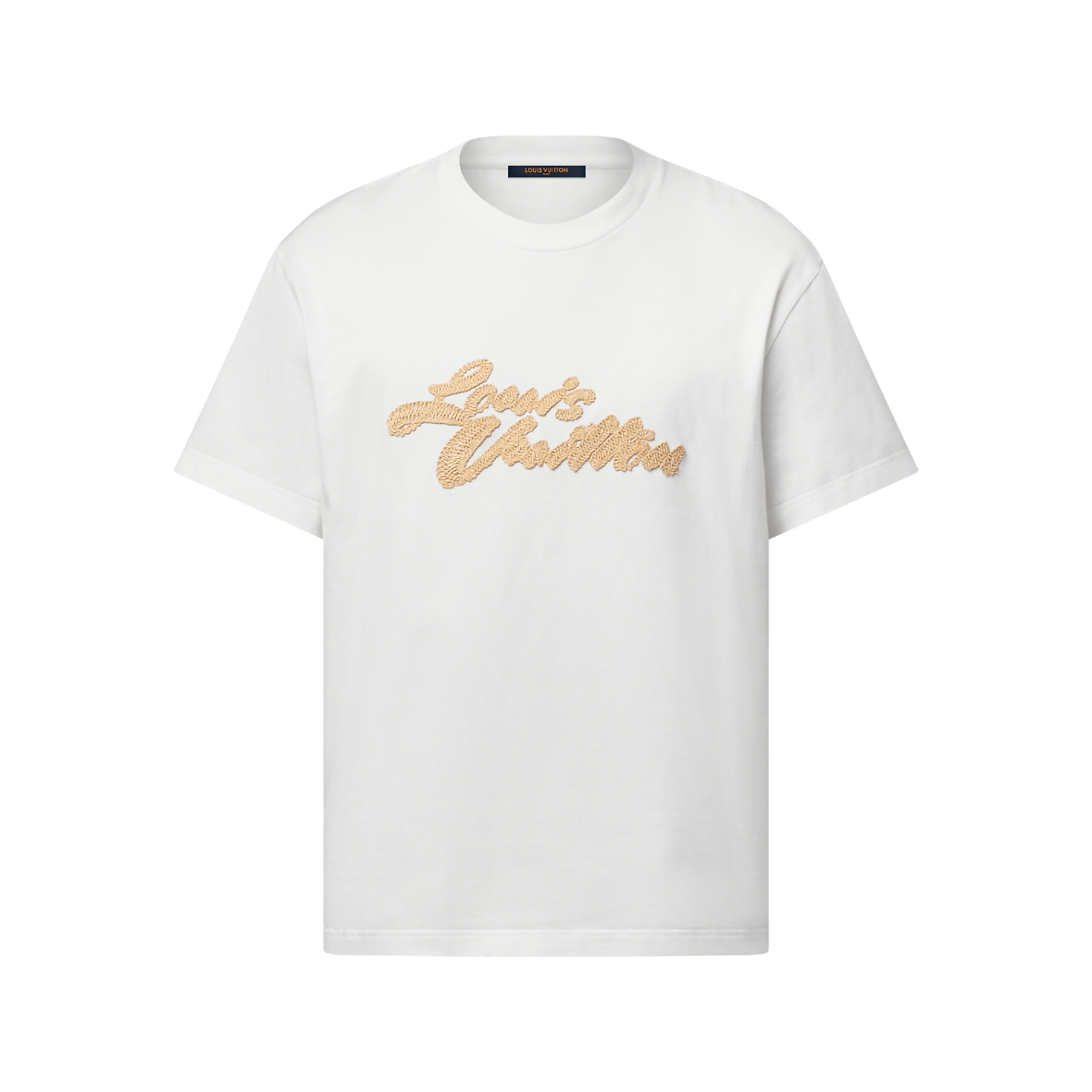 T-shirt à signatures brodées Louis Vuitton