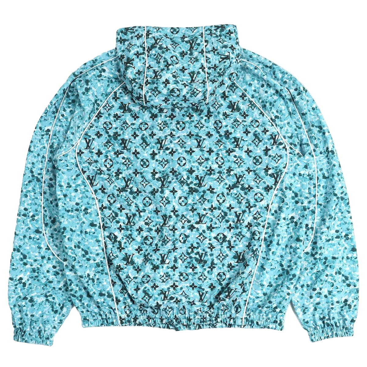 Veste réversible Monogram Louis Vuitton en nylon bleu