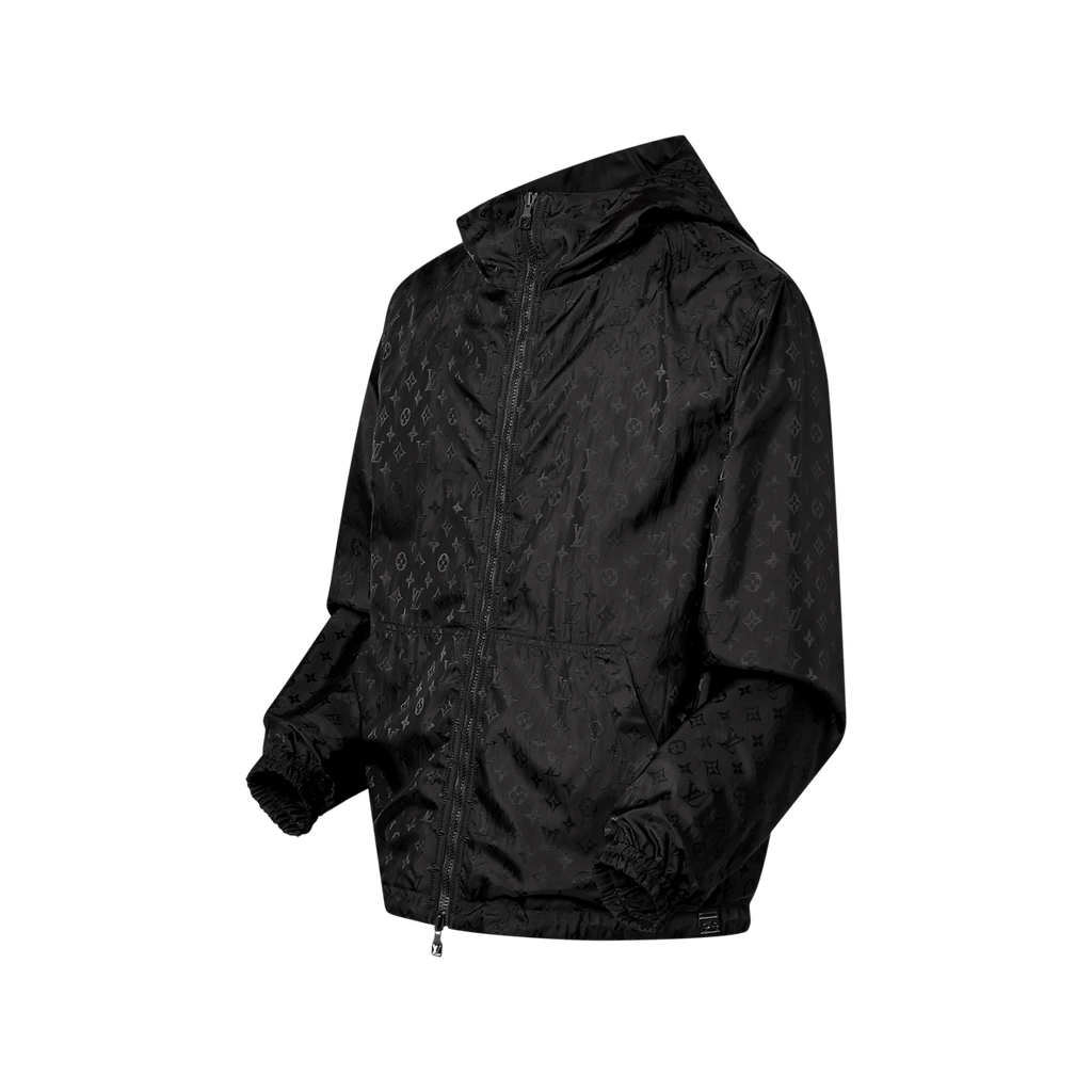 Veste réversible Monogram Louis Vuitton en nylon noir