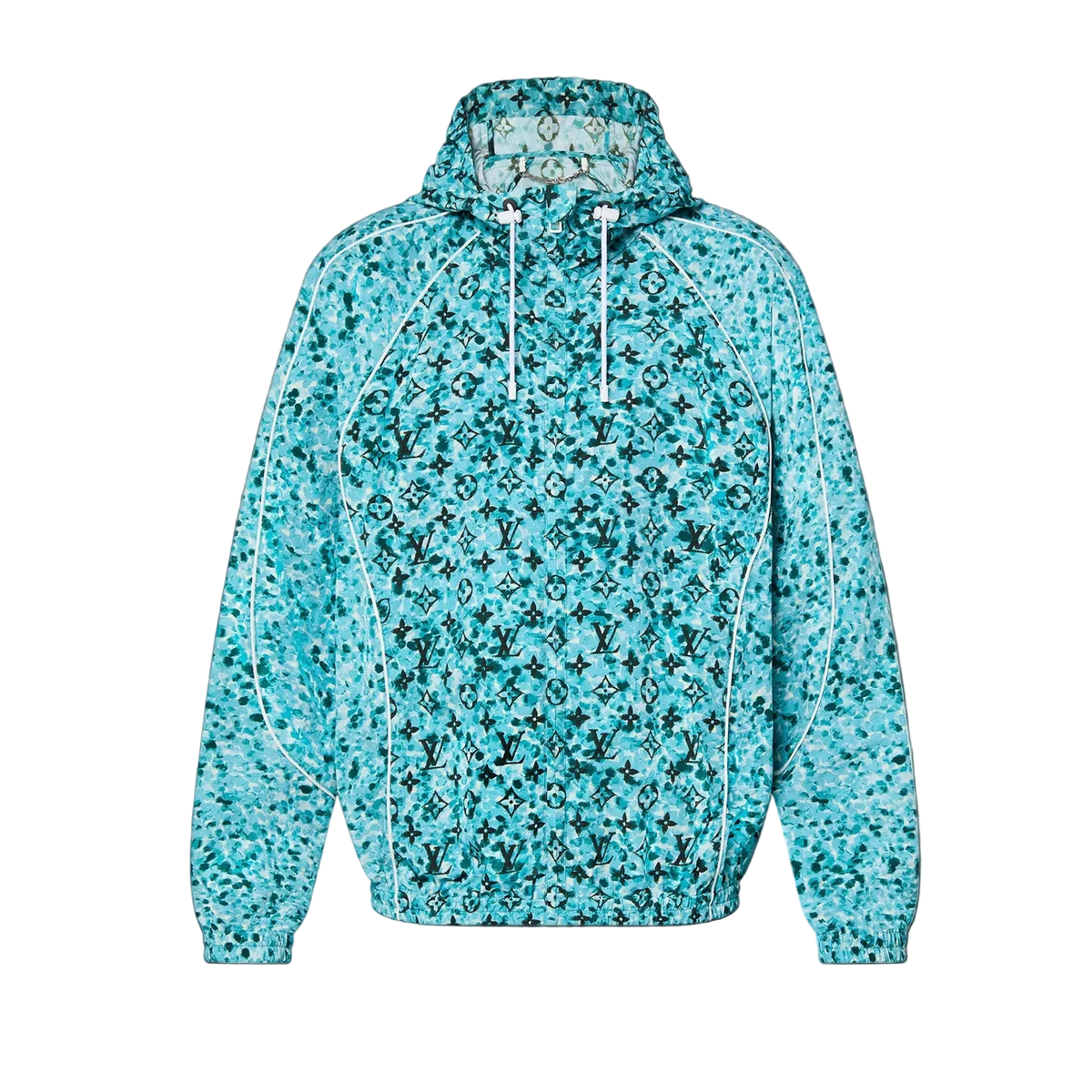 Veste réversible Monogram Louis Vuitton en nylon bleu