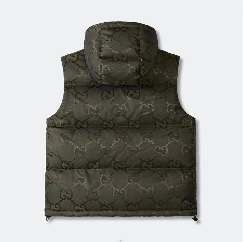 Veste Gucci jumbo sans manche  kaki
