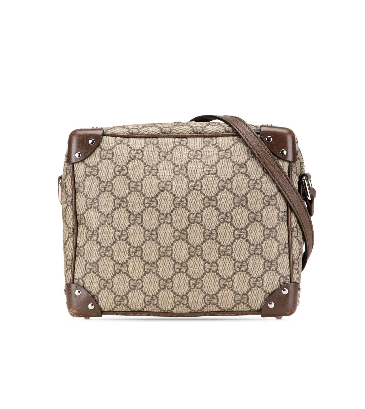 Sacoche Gucci Detail en cuir marron