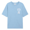 T-shirt bleu ciel Ami logo ami de cœur bleu ciel