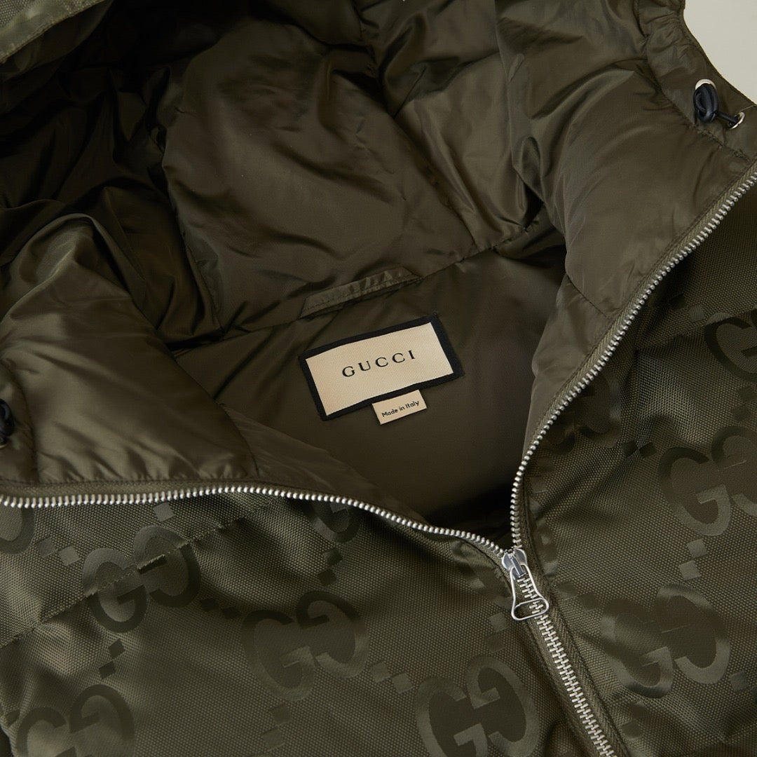 Veste Gucci jumbo sans manche  kaki