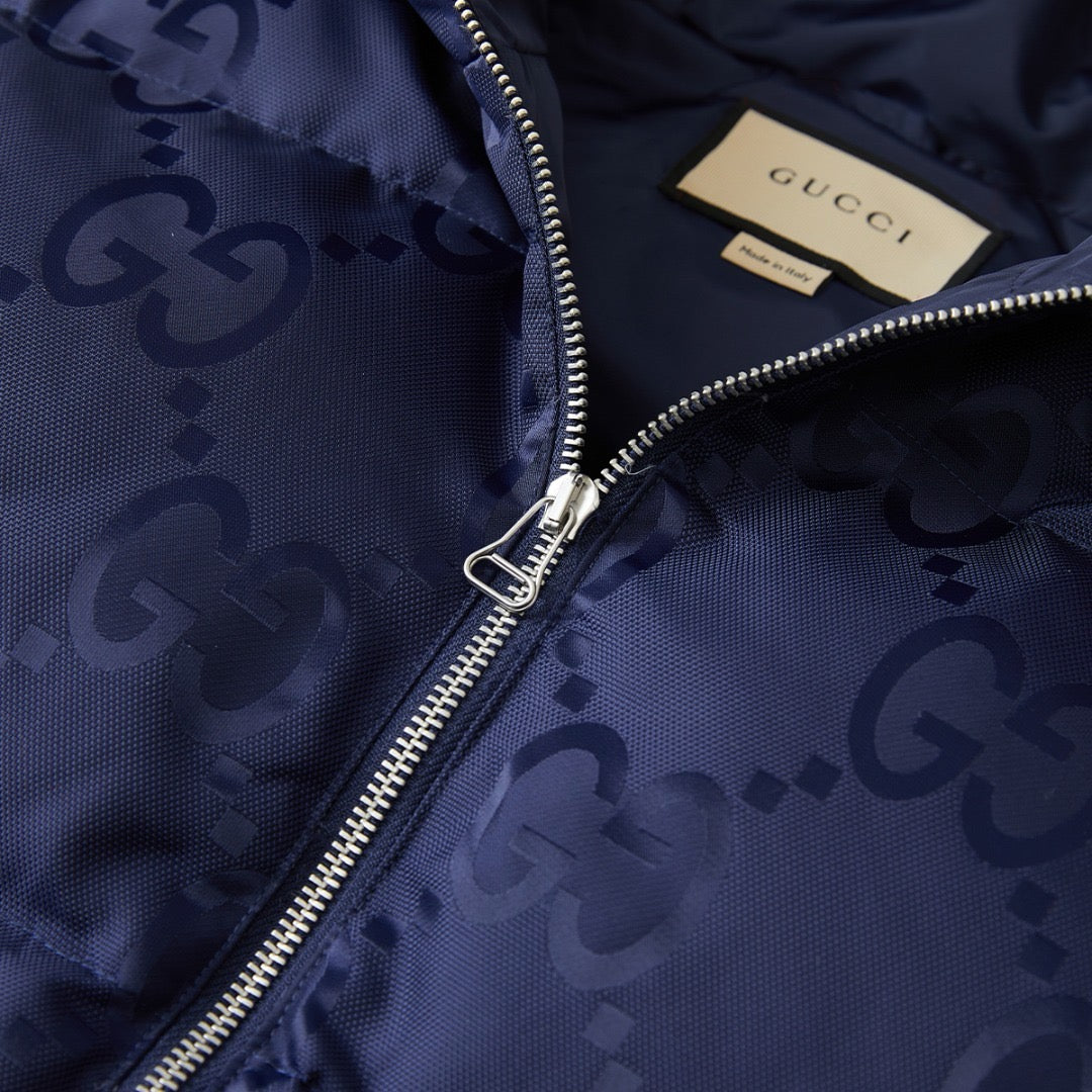 Veste Gucci jumbo sans manche  bleu nuit