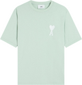 T-shirt Ami vert à logo ami de cœur pastels