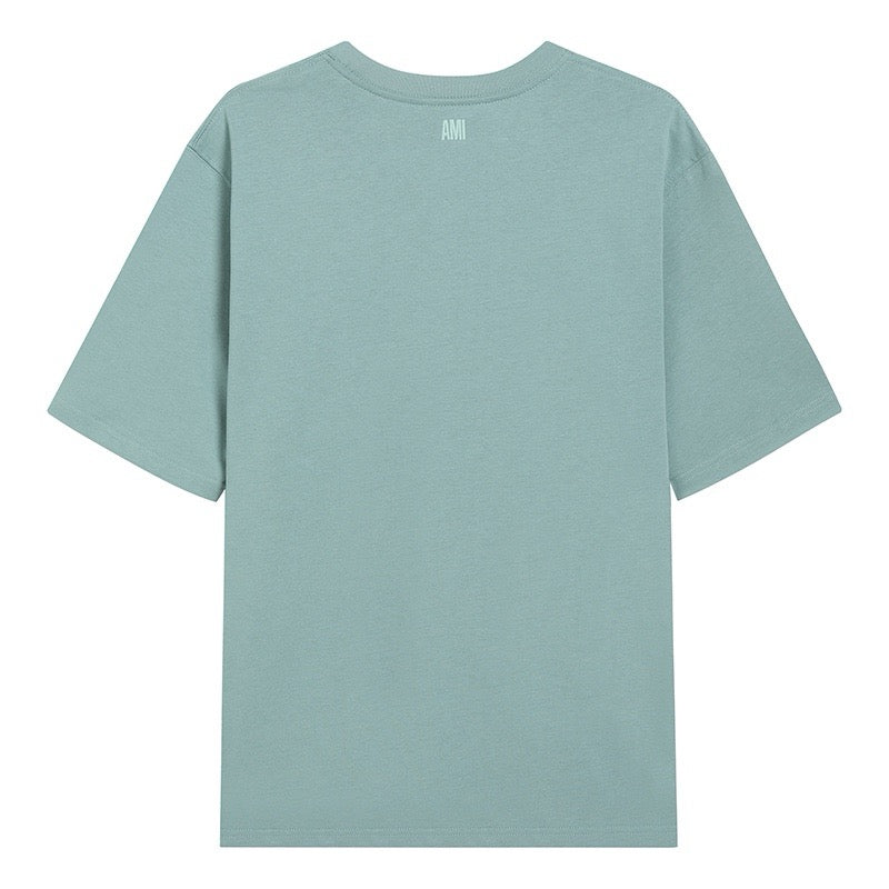 T-shirt Ami pastels à petit logo ami de cœur vert foncé