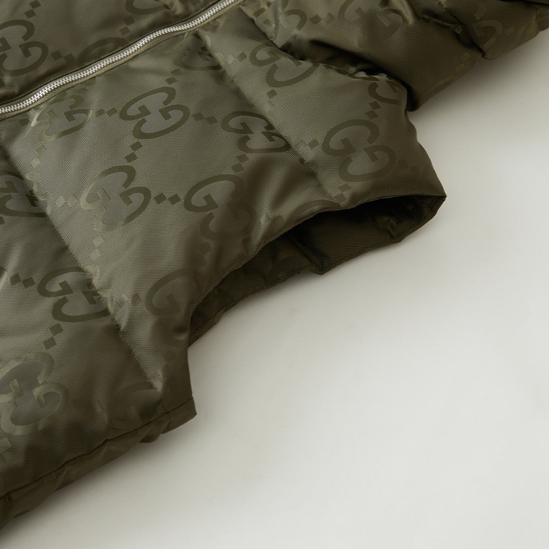 Veste Gucci jumbo sans manche  kaki