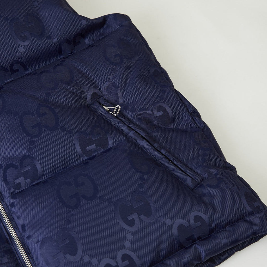 Veste Gucci jumbo sans manche  bleu nuit