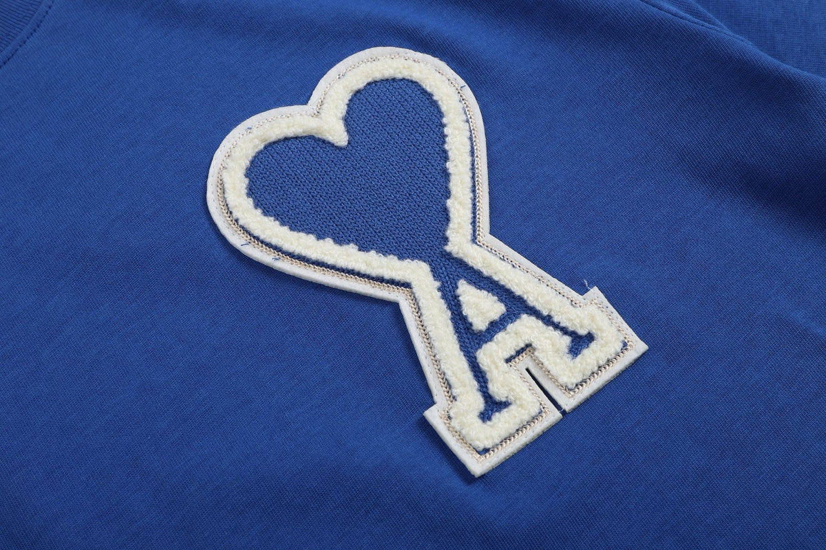T-shirt bleu ami logo ami de cœur bleu