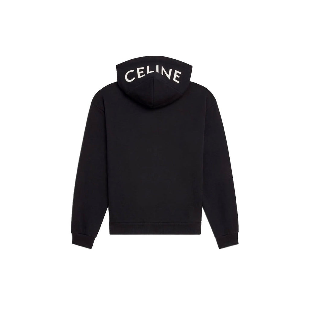 Sweat à capuche Céline noir