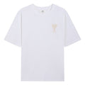 T-shirt blanc ami petit logo ami de cœur beige
