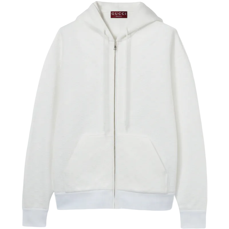 Veste zippée jersey technique Gucci en relief