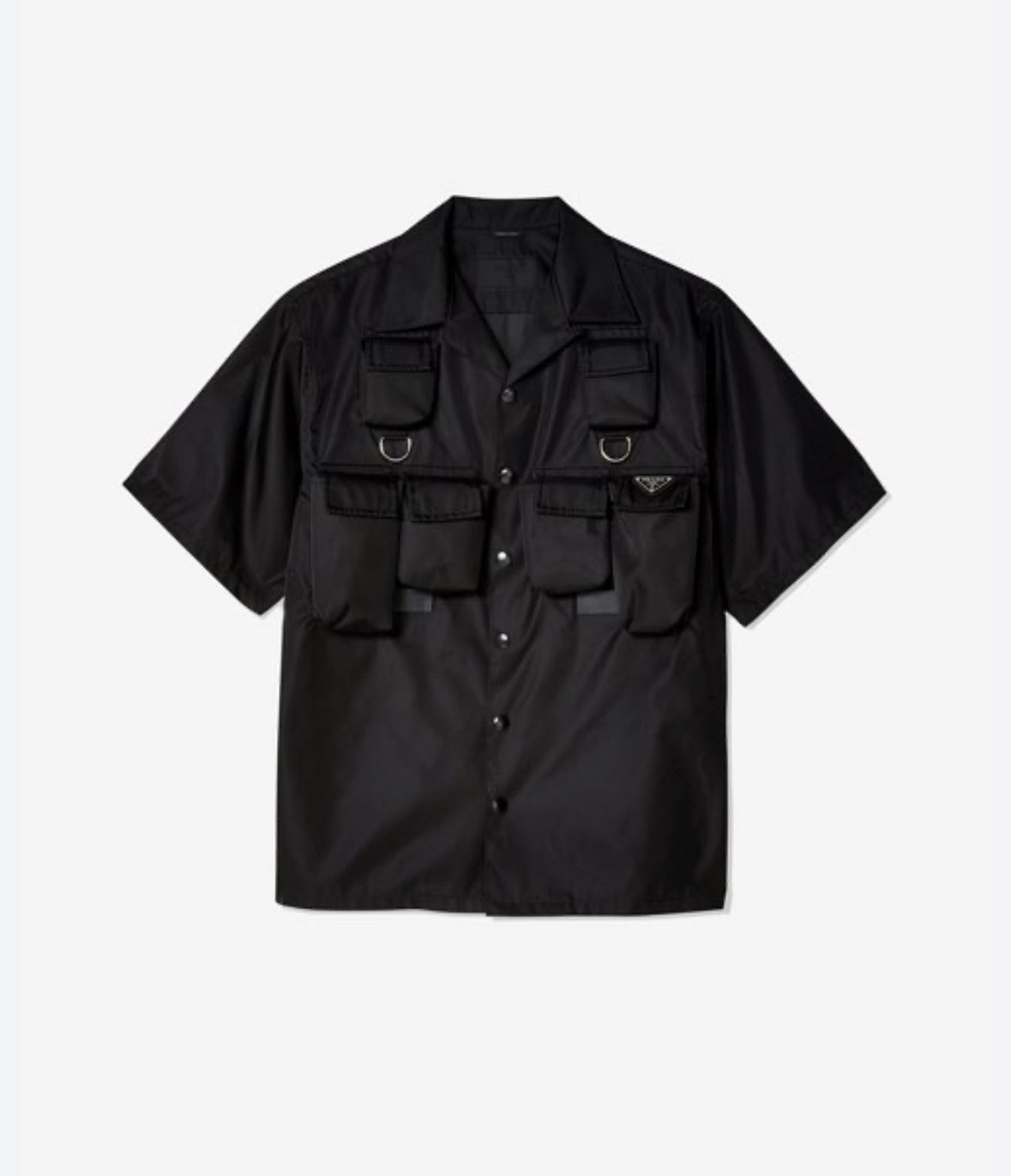 Chemise courte Prada noir