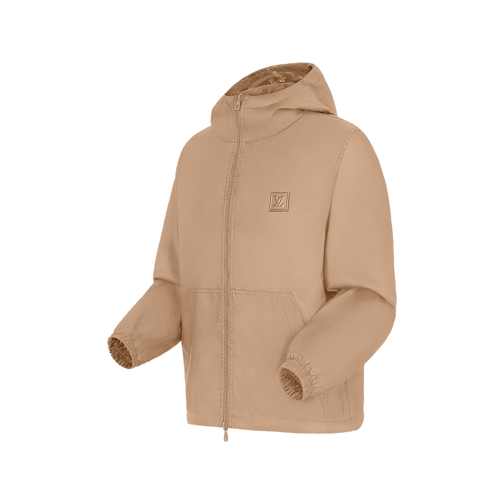 Veste réversible Monogram Louis Vuitton en nylon beige