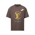 T-shirt lv délavé ornementé en coton Louis Vuitton