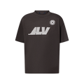 T-shirt imprimé et délavé en coton Louis Vuitton