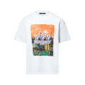 T-shirt graphique ornementé en coton Louis Vuitton