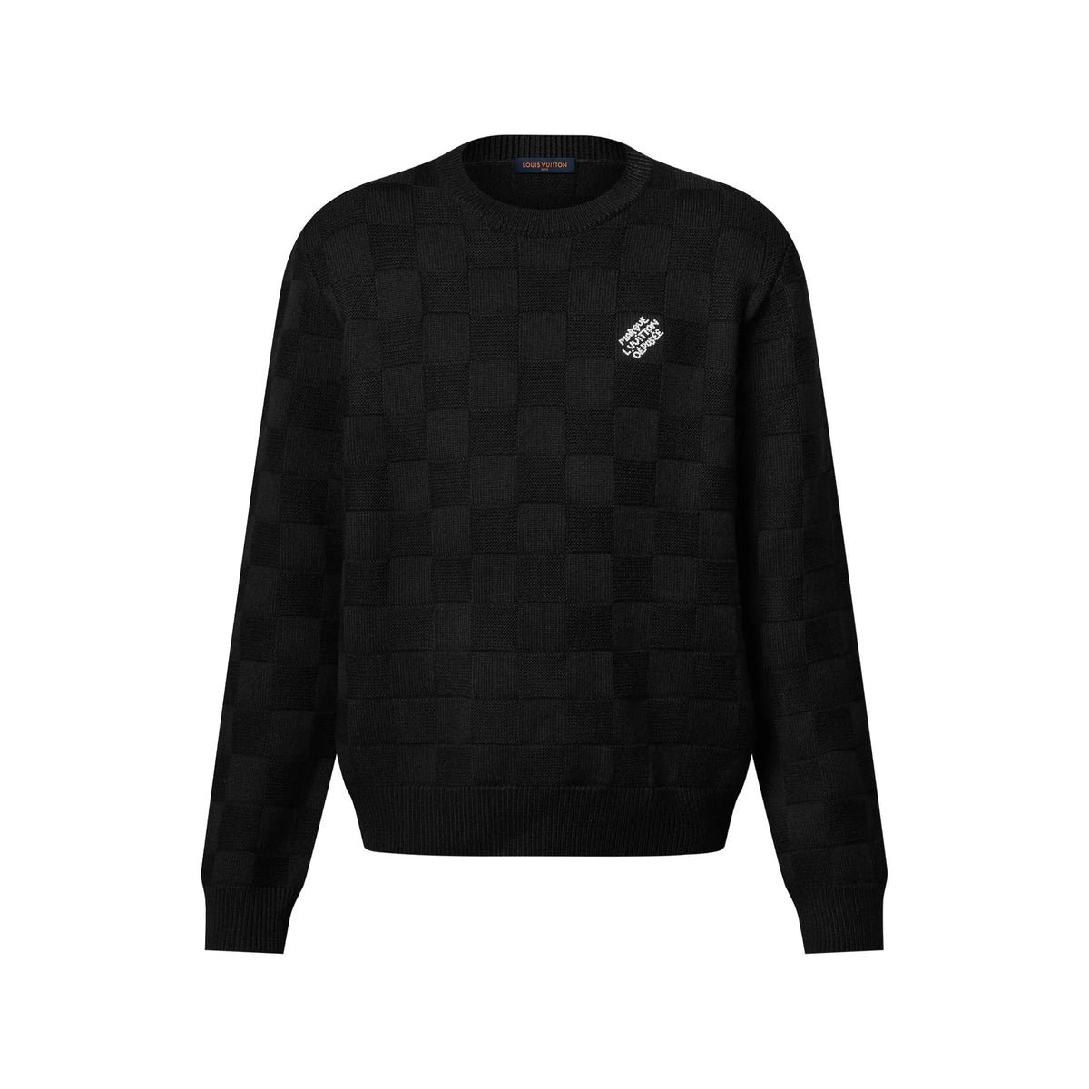 Pull Damier ornementé en laine Louis Vuitton