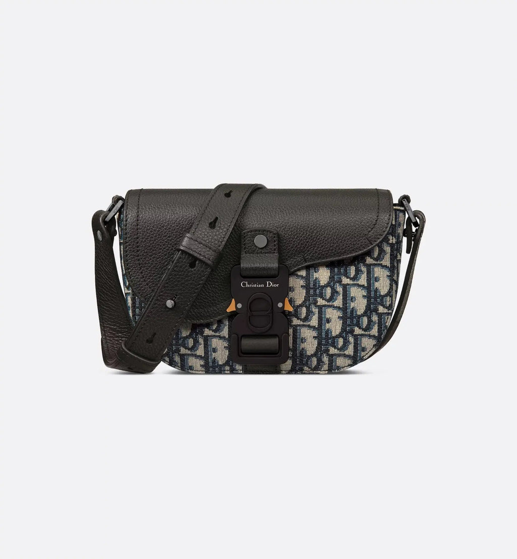 Mini sac Messenger à rabat Saddle Dior
