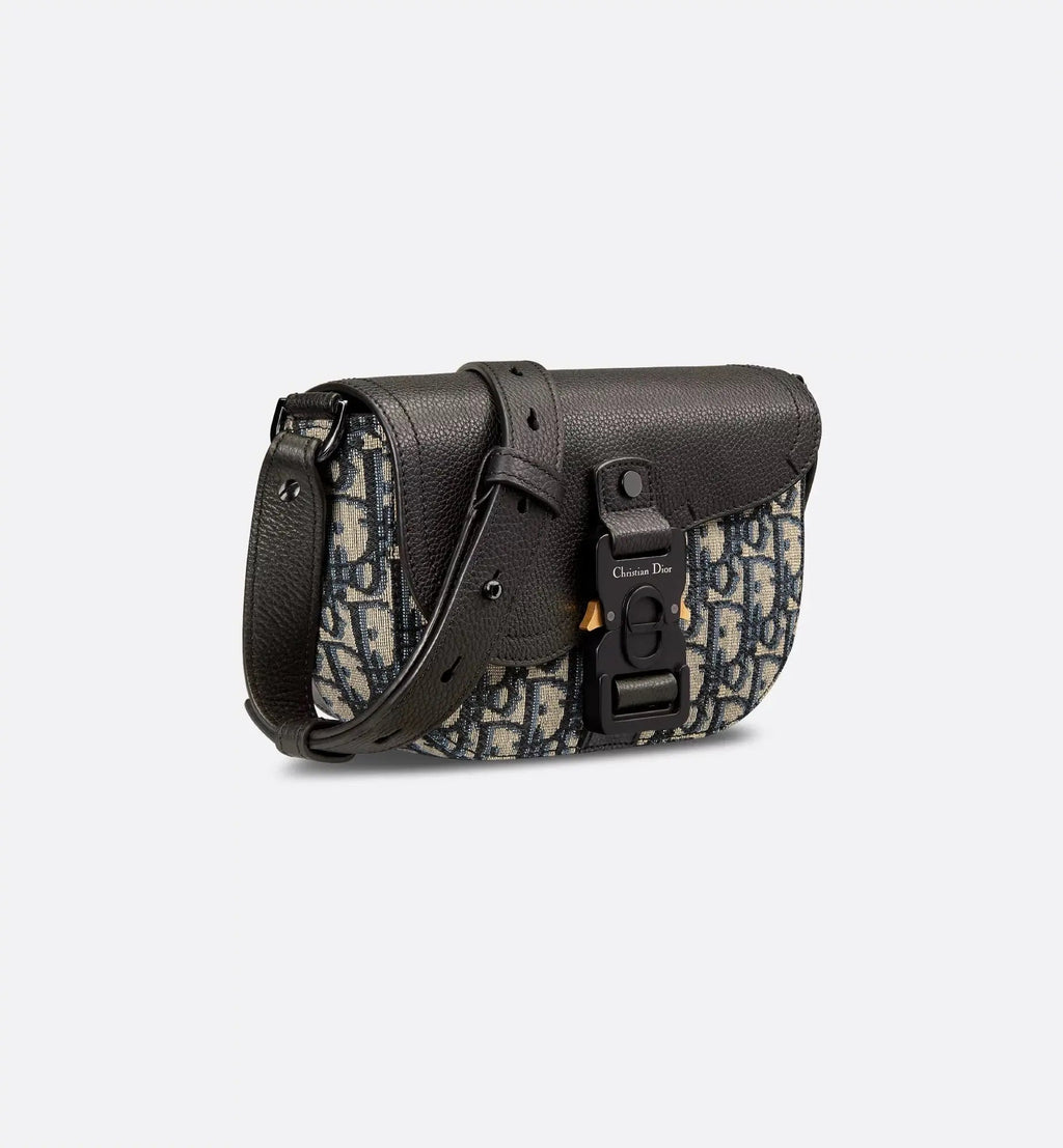 Mini sac Messenger à rabat Saddle Dior