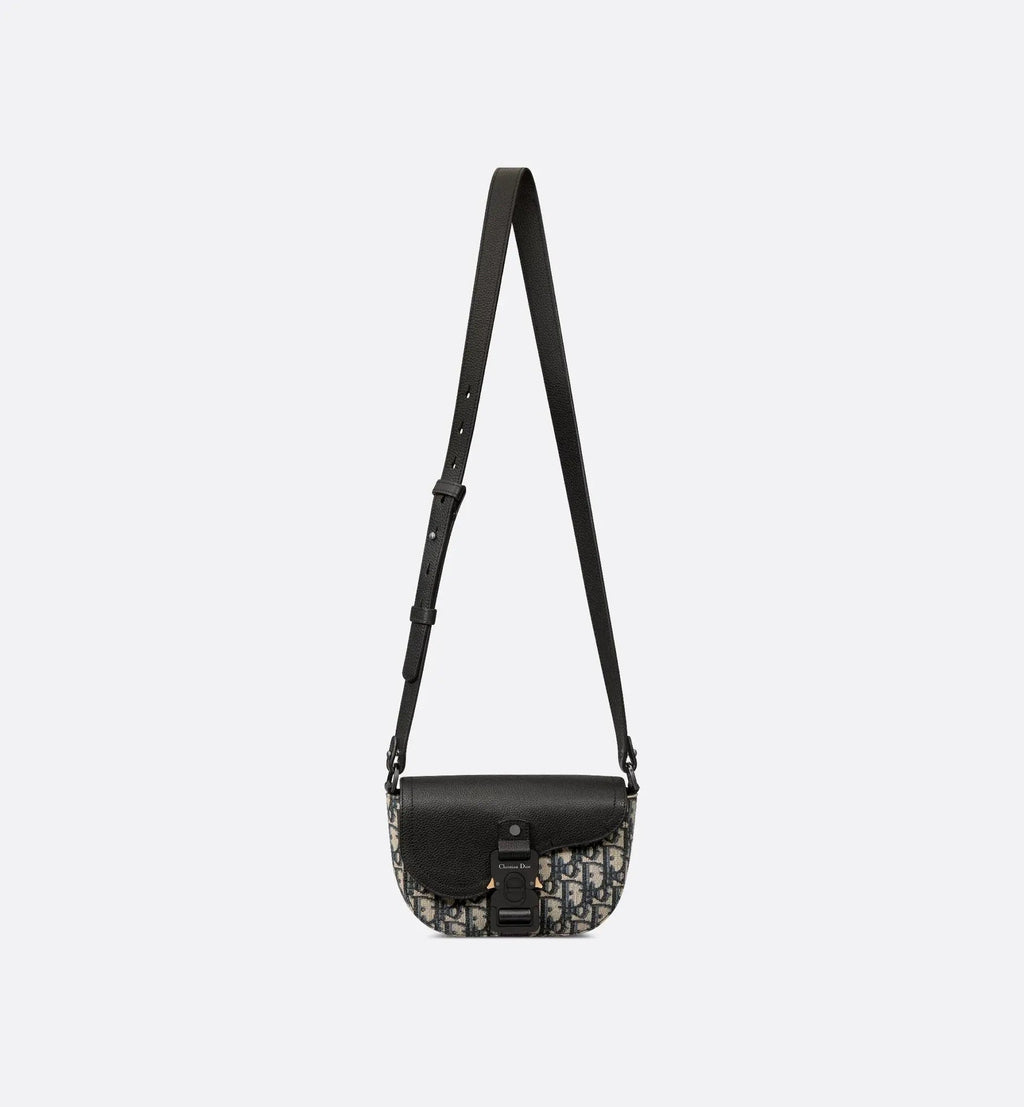 Mini sac Messenger à rabat Saddle Dior