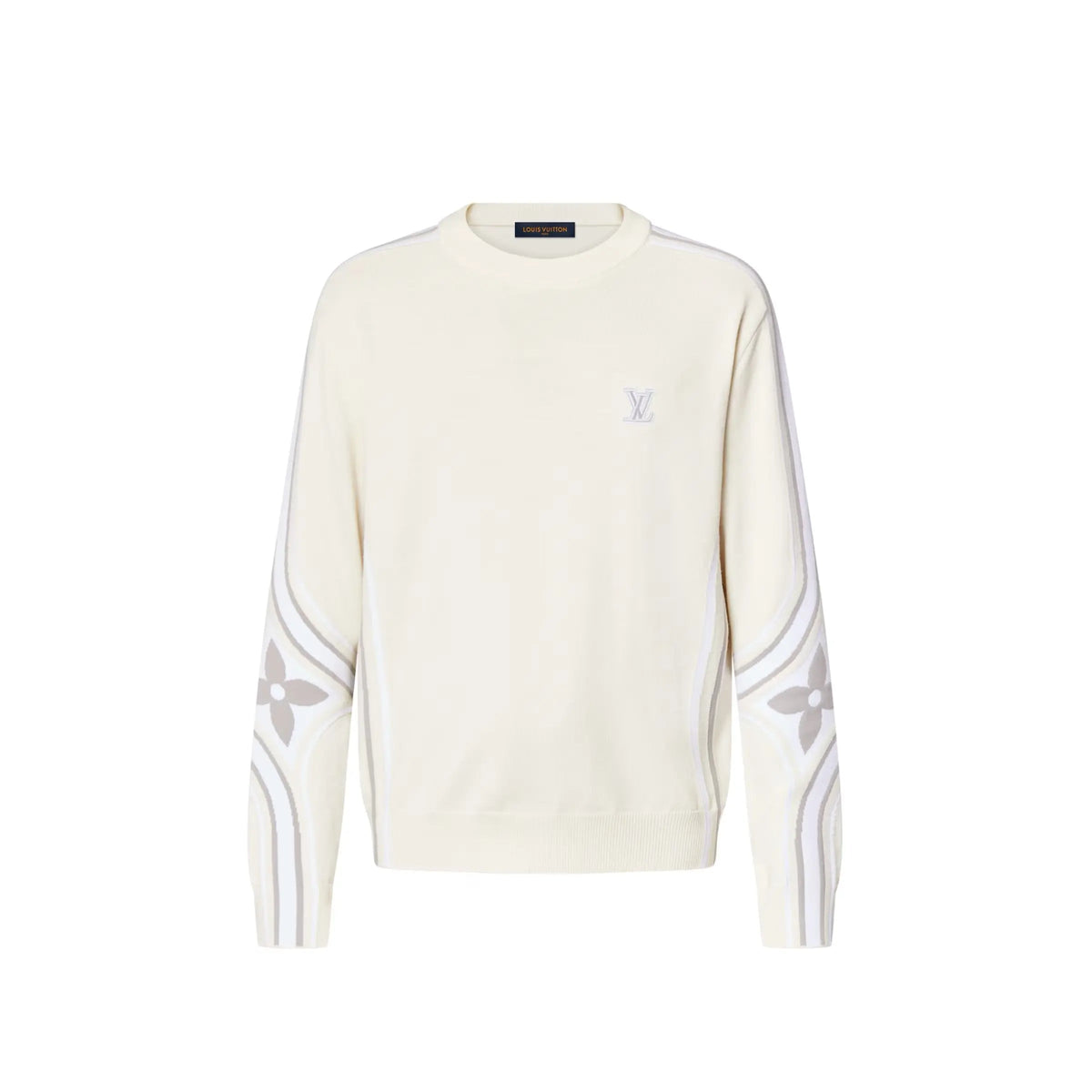Pull à col rond en maille graphique Louis Vuitton
