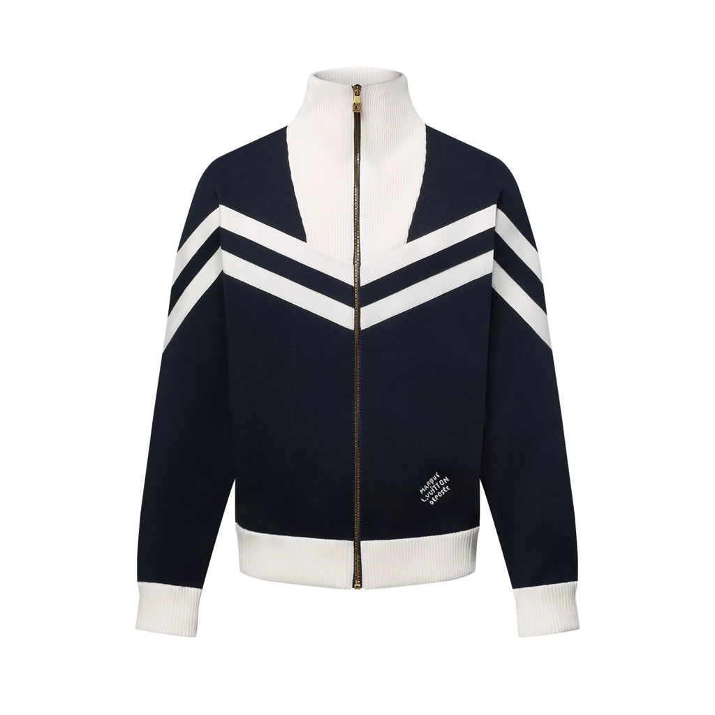 Blouson marin en maille de coton Louis Vuitton