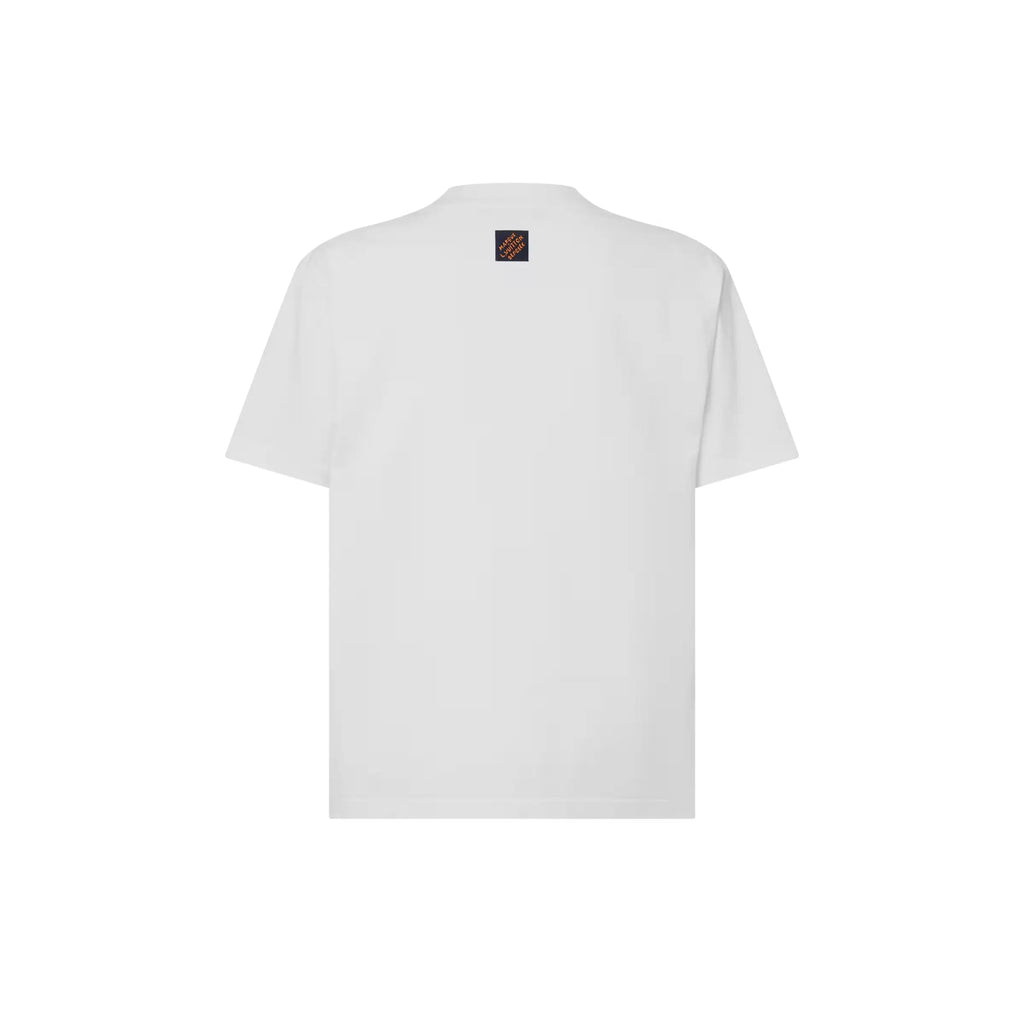 T-shirt à manches courtes avec signature ornementée Louis Vuitton