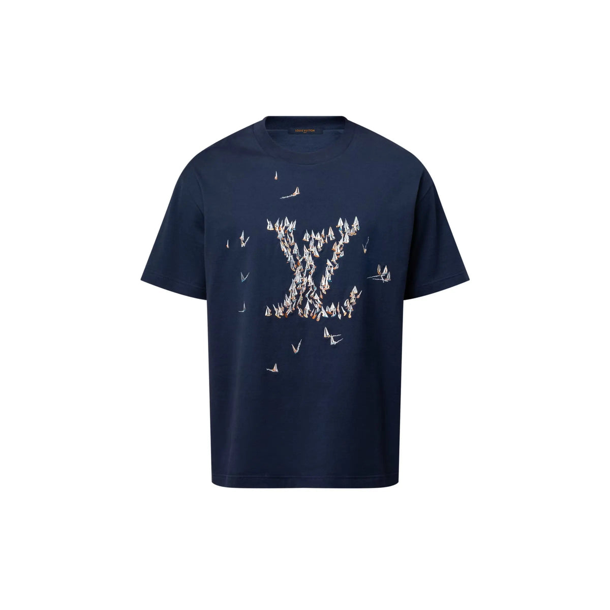 T-shirt en coton brodé Louis Vuitton