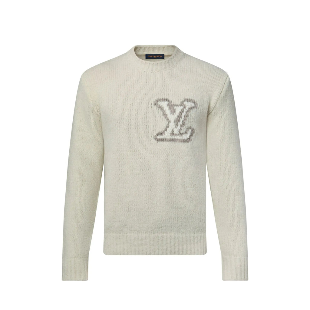 Pull à col rond Louis Vuitton Intarsia