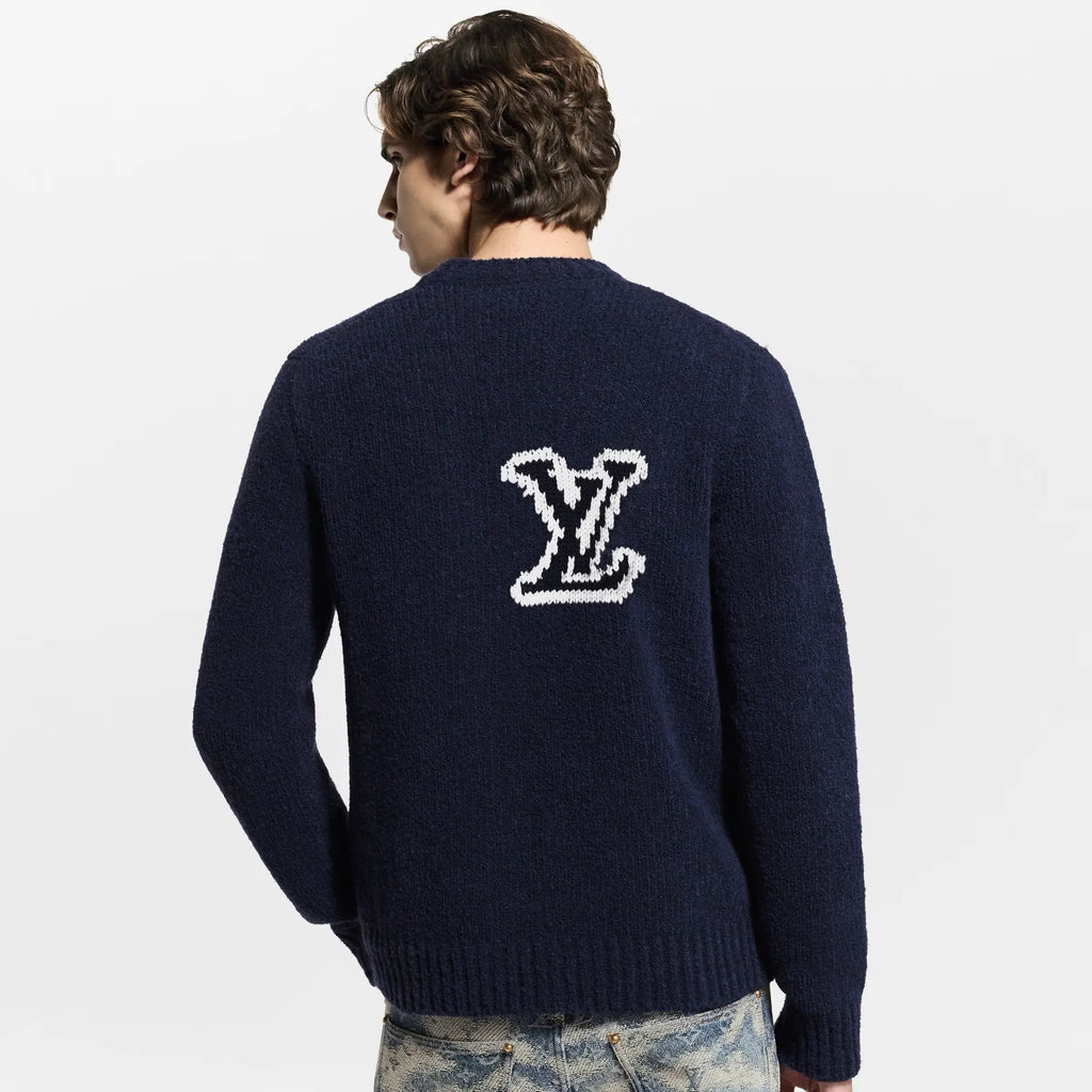Pull à col rond Louis Vuitton Intarsia