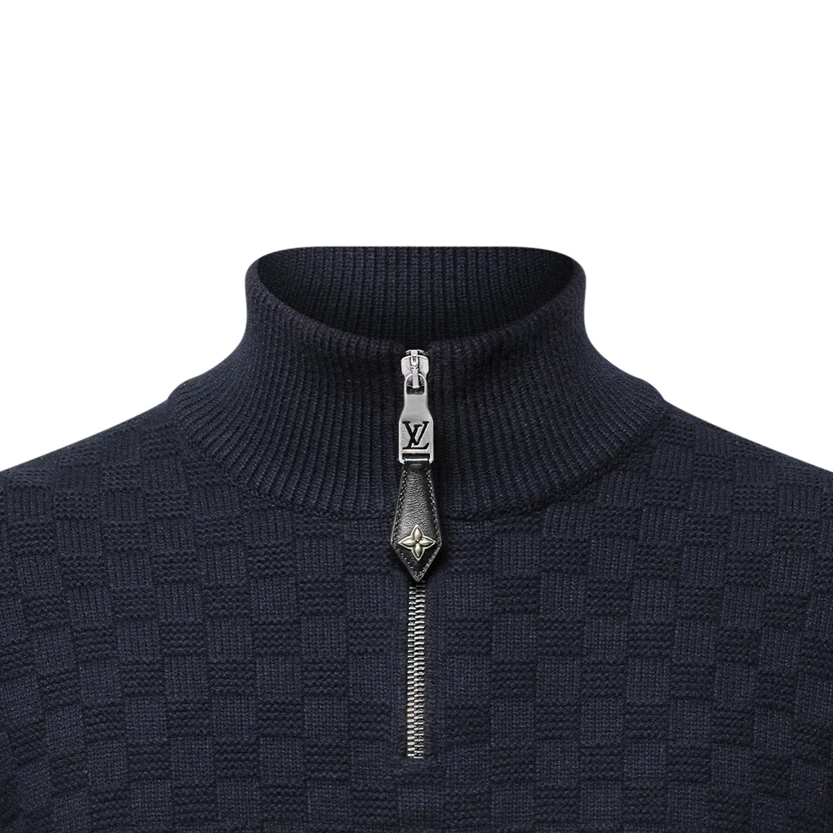 Pull demi-zippé en laine et cachemire Louis Vuitton