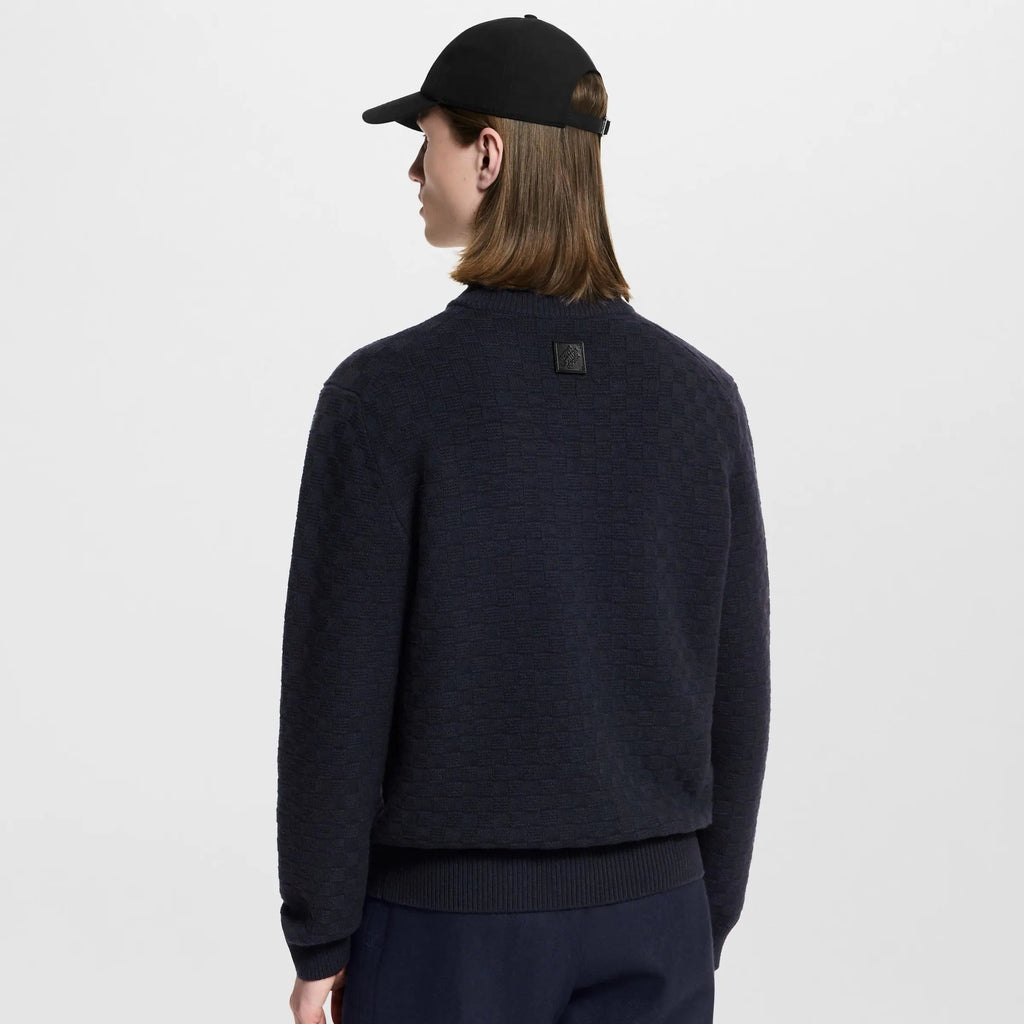Pull demi-zippé en laine et cachemire Louis Vuitton