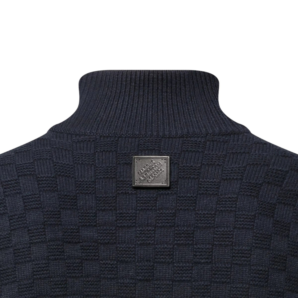 Pull demi-zippé en laine et cachemire Louis Vuitton