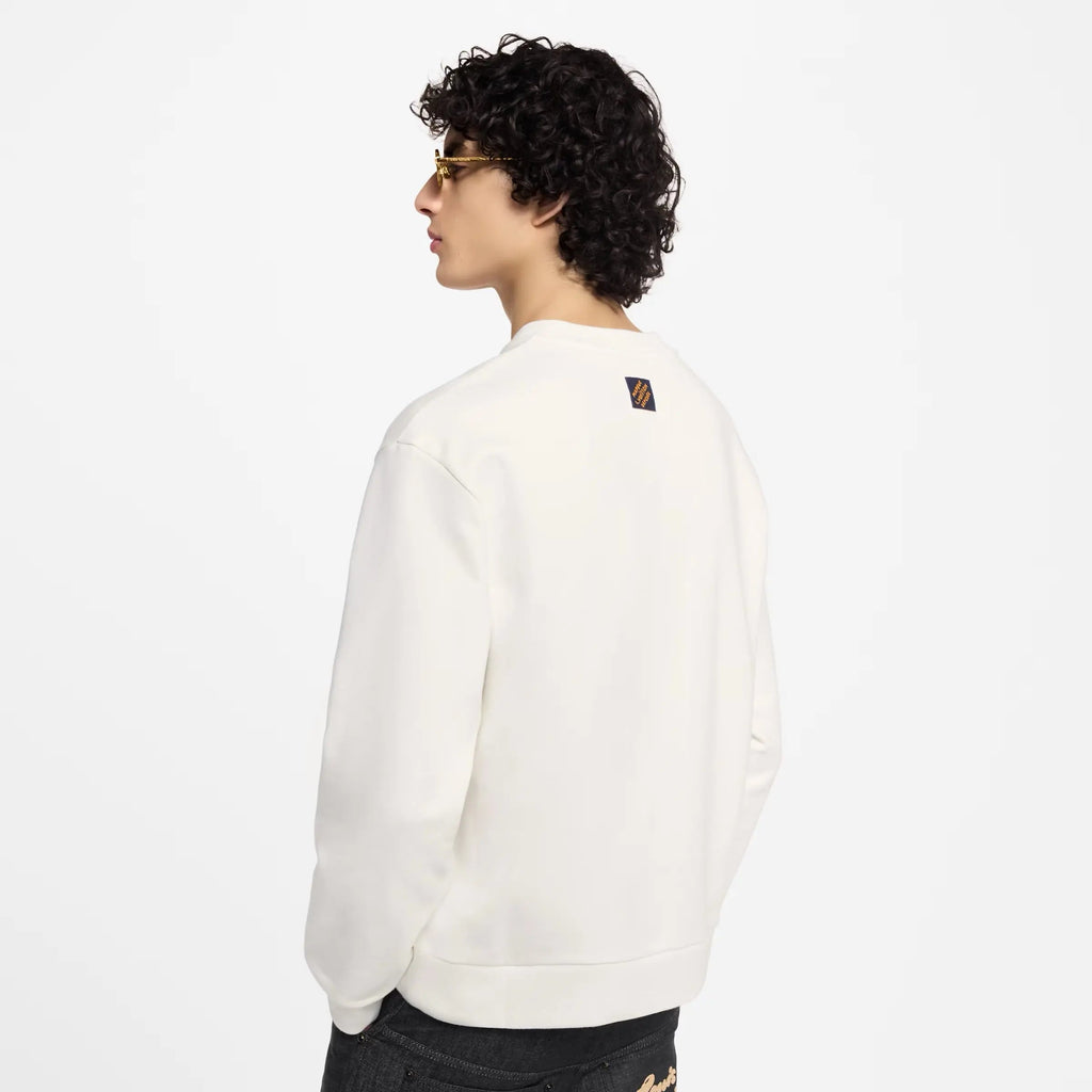 Pull signature brodée Louis Vuitton