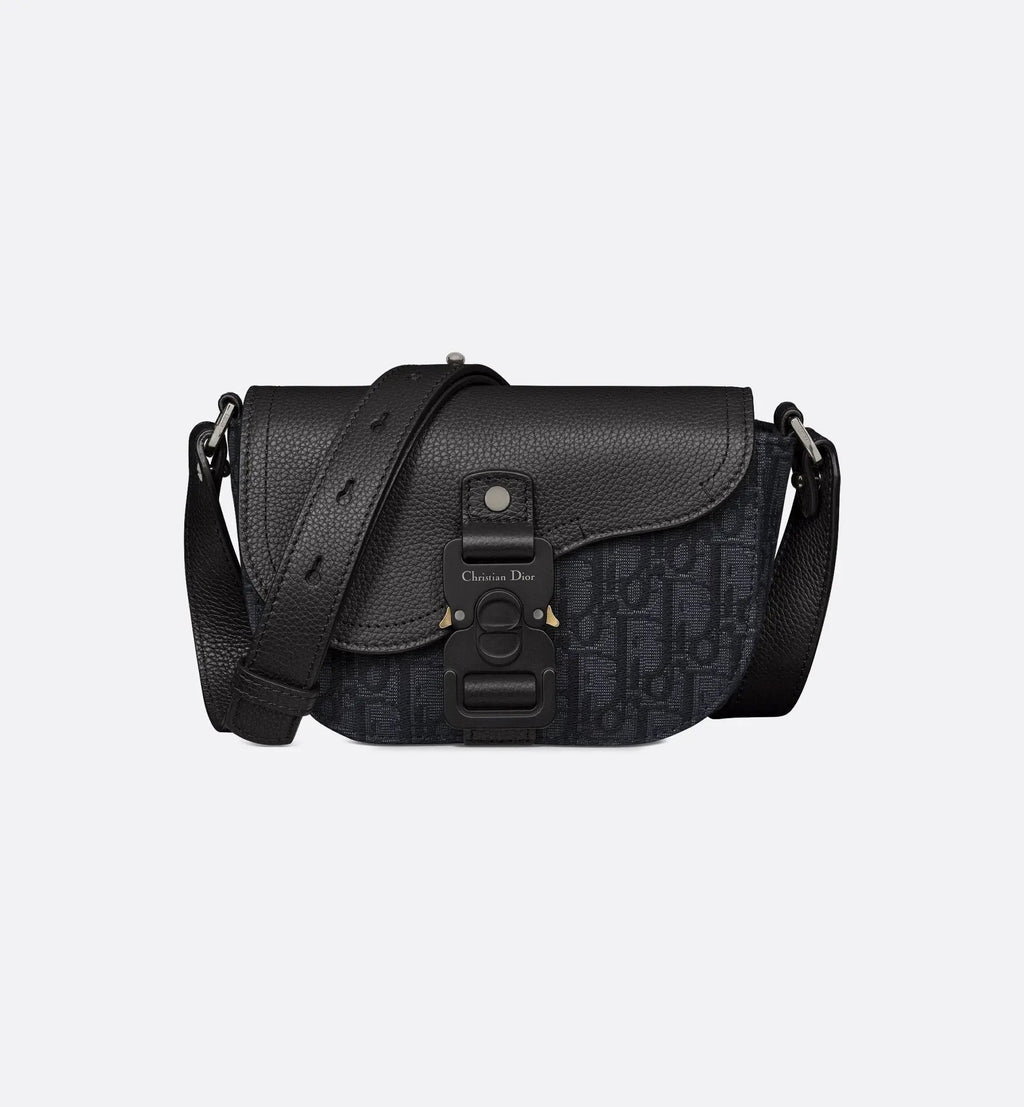 Mini sac Messenger à rabat Saddle Dior