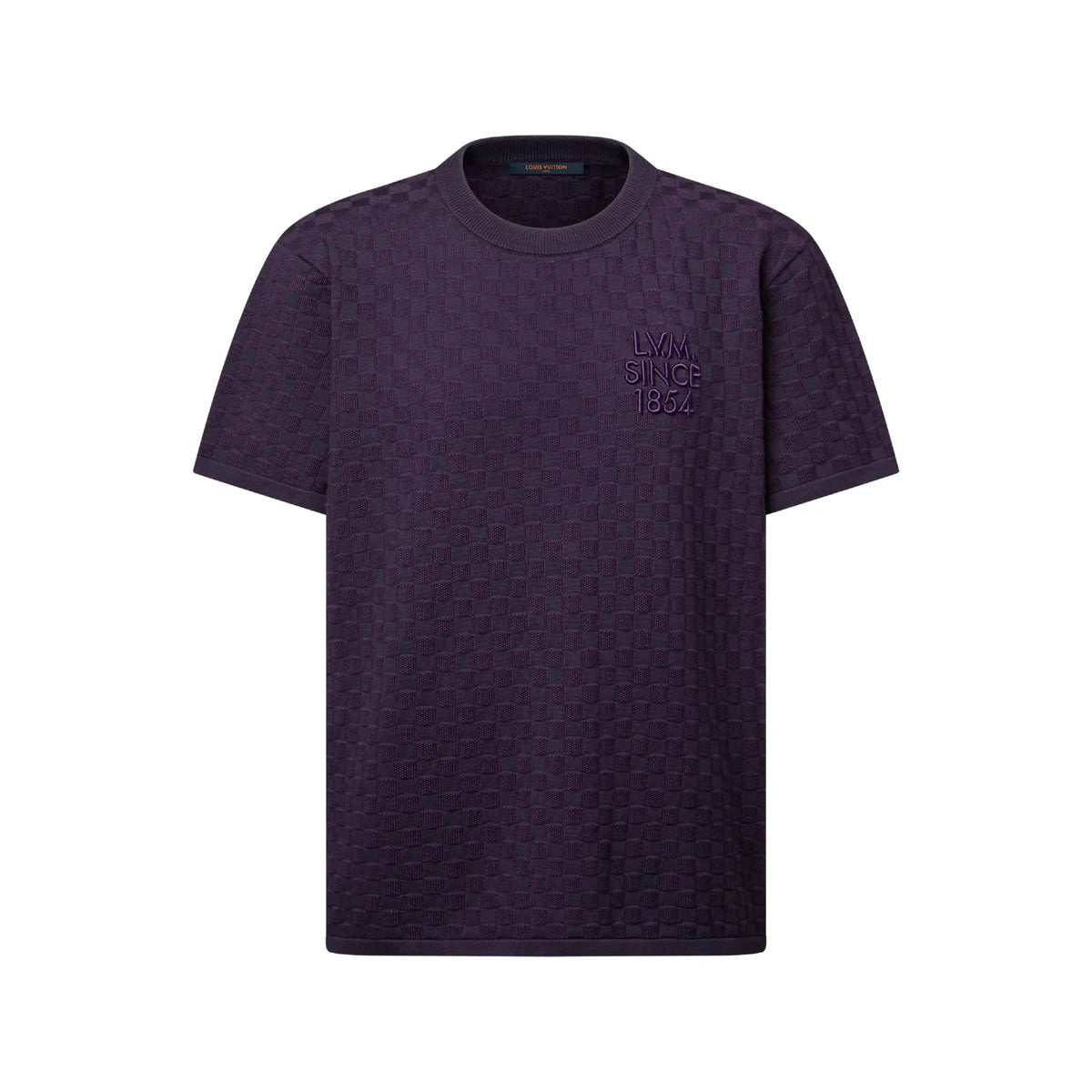 T-shirt en maille jacquard Damier Louis Vuitton