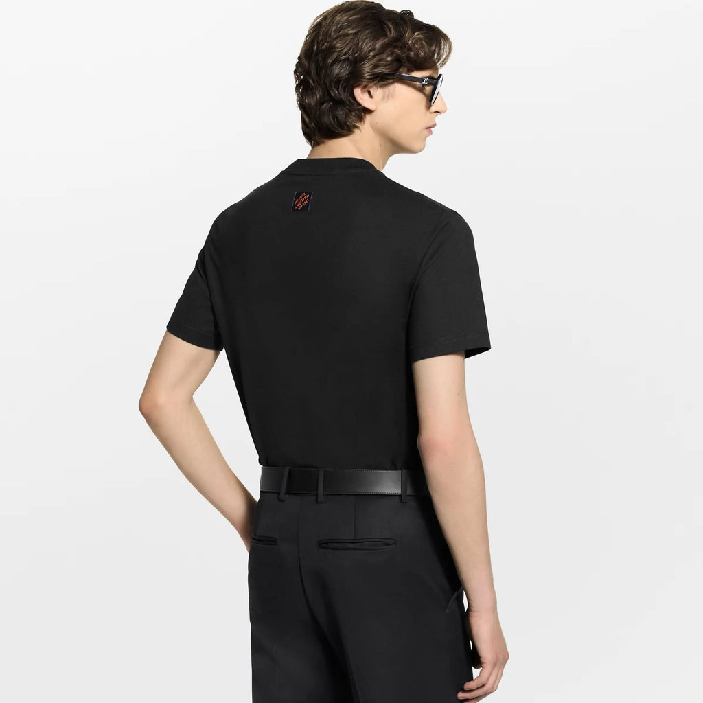 T-shirt à manches courtes avec signature Louis Vuitton