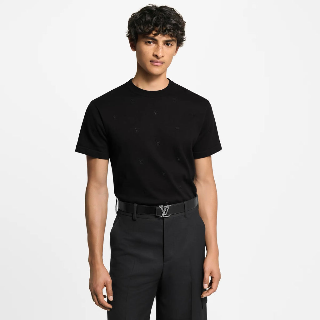 T-shirt manches courtes brodé LV Blason Louis Vuitton